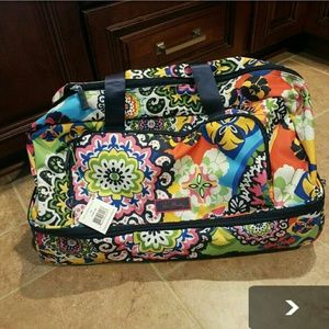 *SALE Vera Bradley Rolling Duffel in Rio NWT