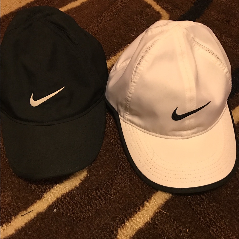 Two Nike hats