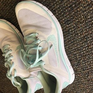Tiffany Blue/White Nike running shoes!