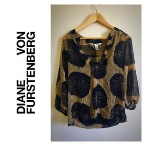 Diane Von Furstenberg Silk Top with Liner