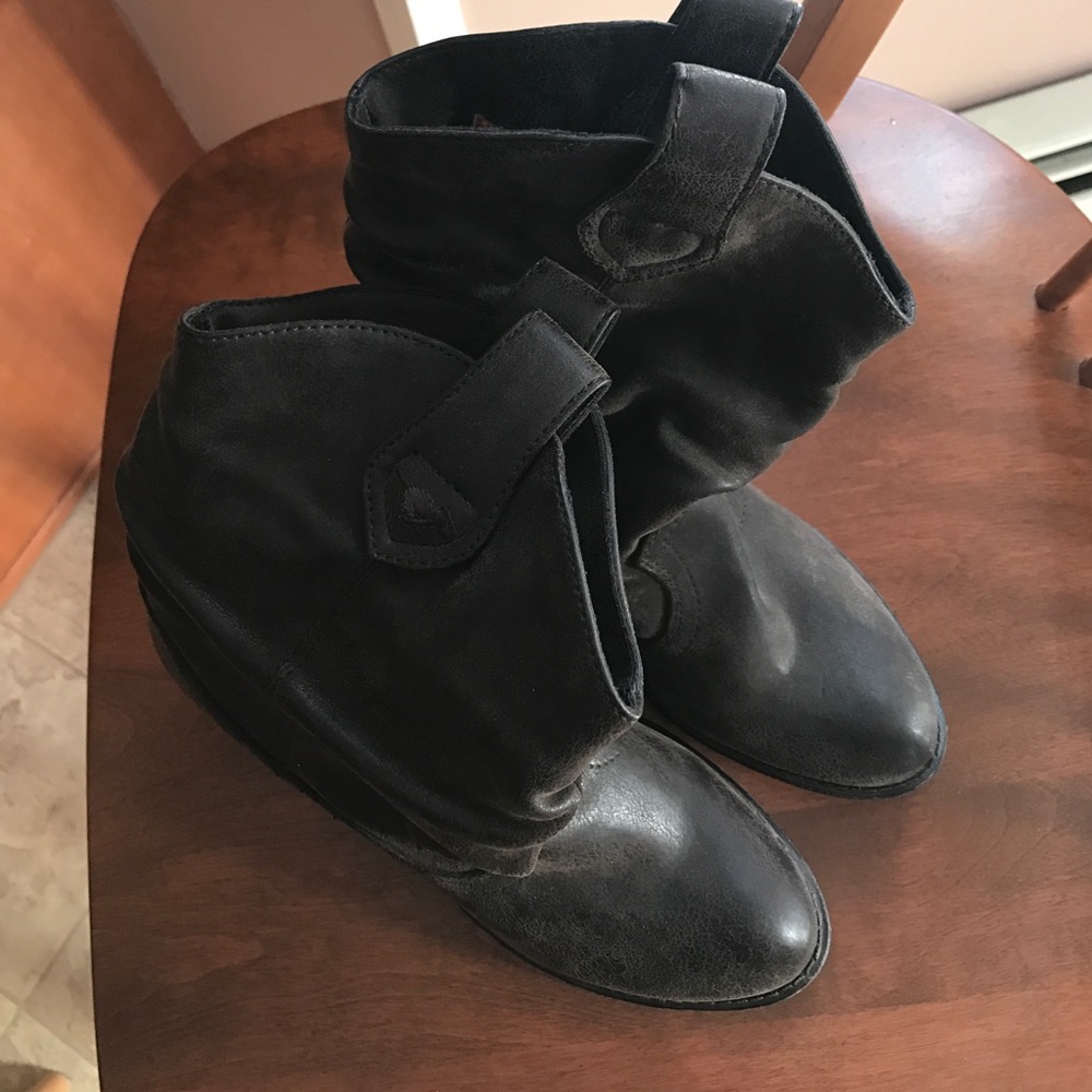 Brown booties