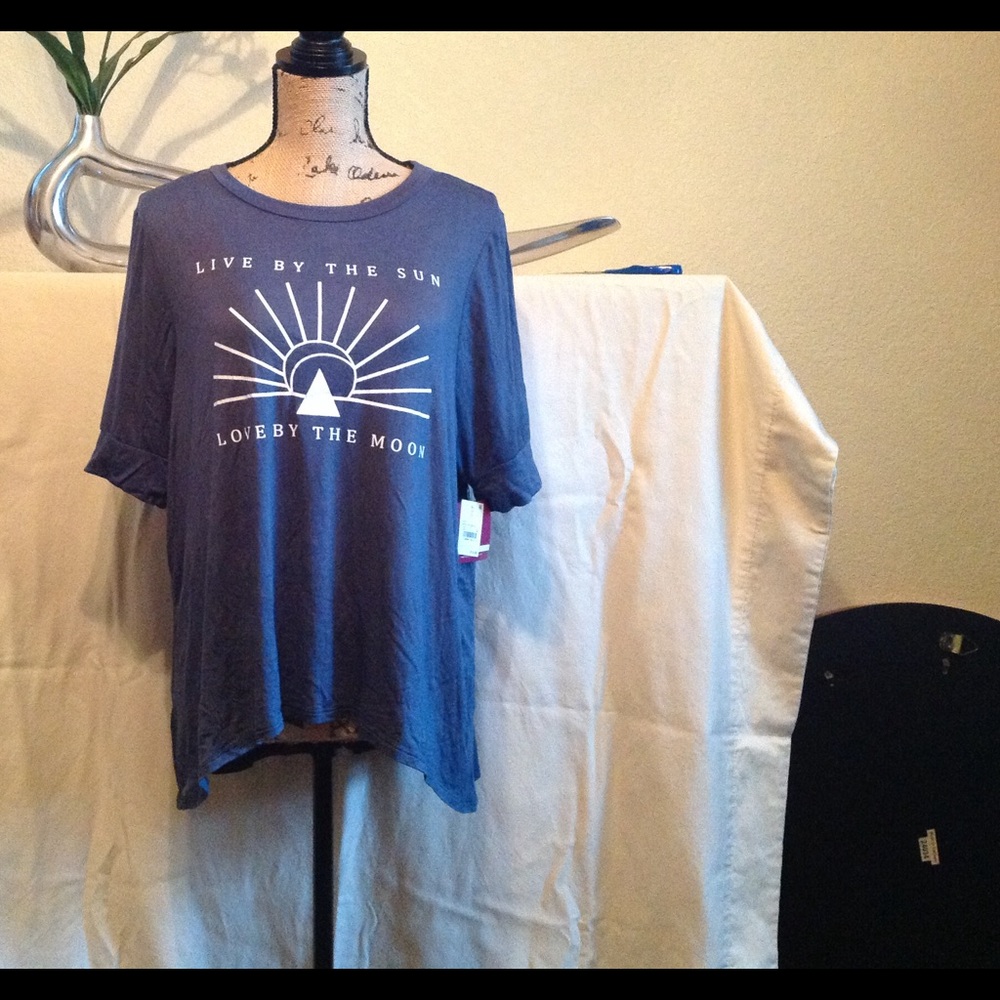 Peaceful Warrior Blue Top