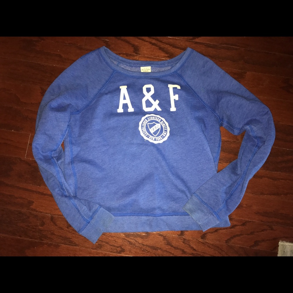 Blue Abercrombie & Fitch Sweatshirt