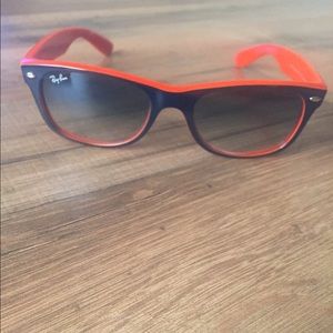 Ray Ban Wayfarer Blue and Orange Sunglasses