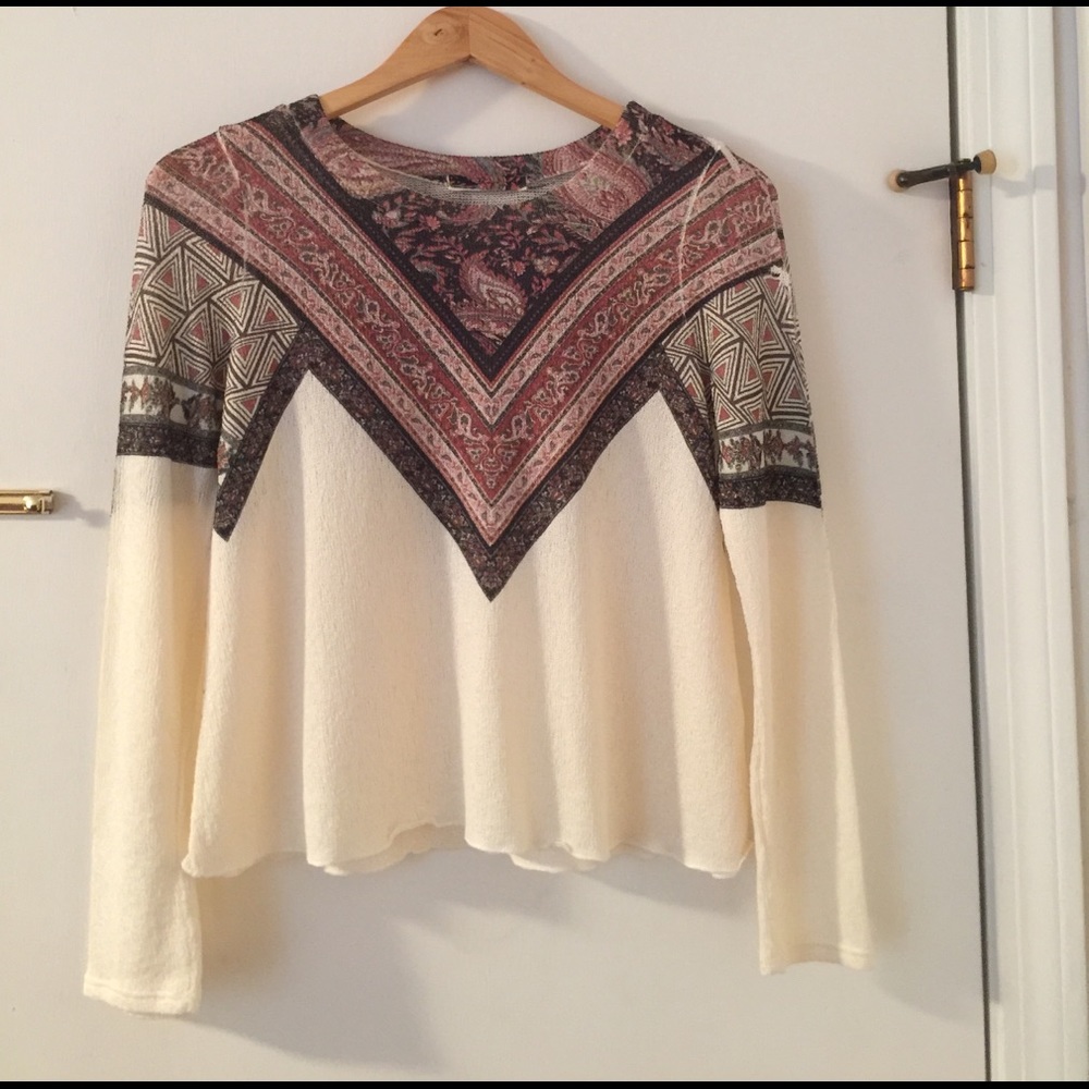 Lightweight Printed Sweater by GAZE