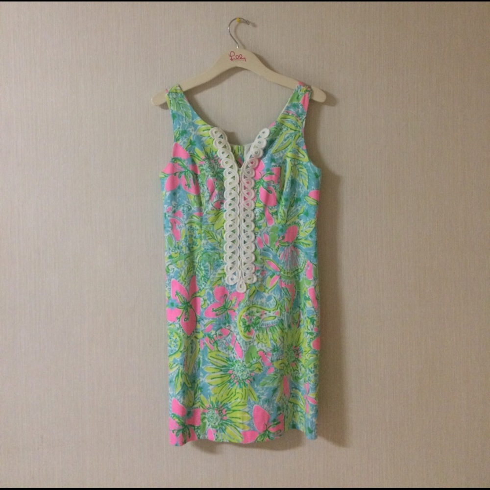 Lilly Pulitzer Cathy Shift Dress in Coconut Jungle