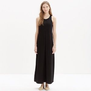 madewell black tank maxi dress
