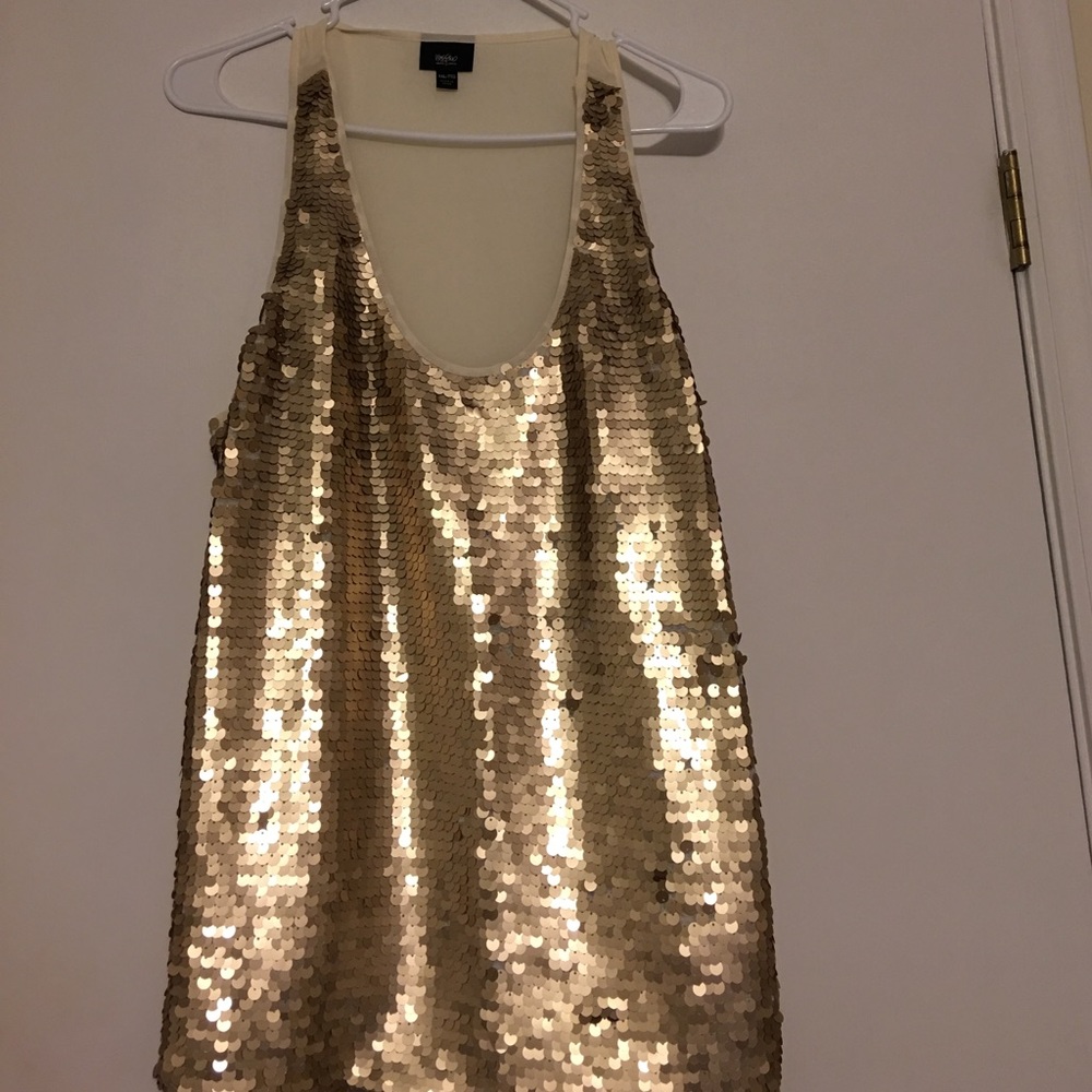 Gold sequin Tank