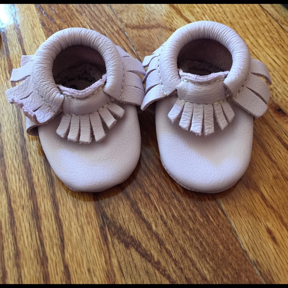 Freshly picked newborn moccasins. Size 0