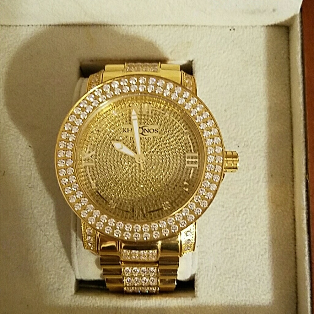 Khronos iced out watch