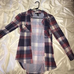 Button down plaid flannel