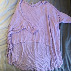 Hi low lavender 3 quarter sleeve top from LF store
