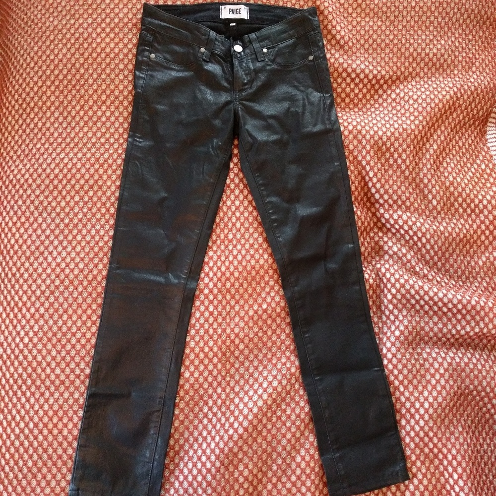 Paige denim black ankle jeans