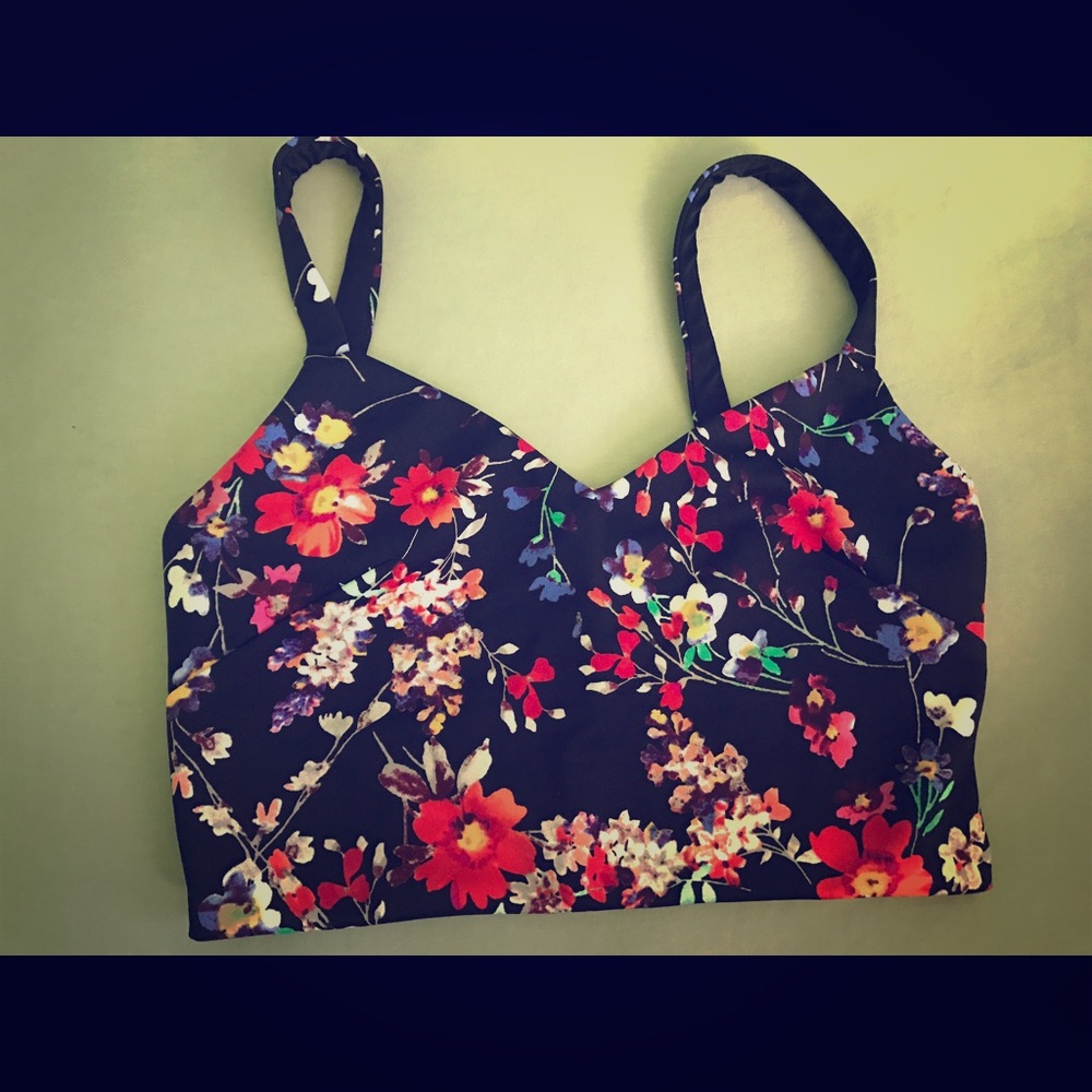 Floral crop top