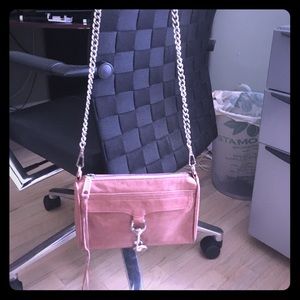 Rebecca Minkoff dusty pink crossbody handbag