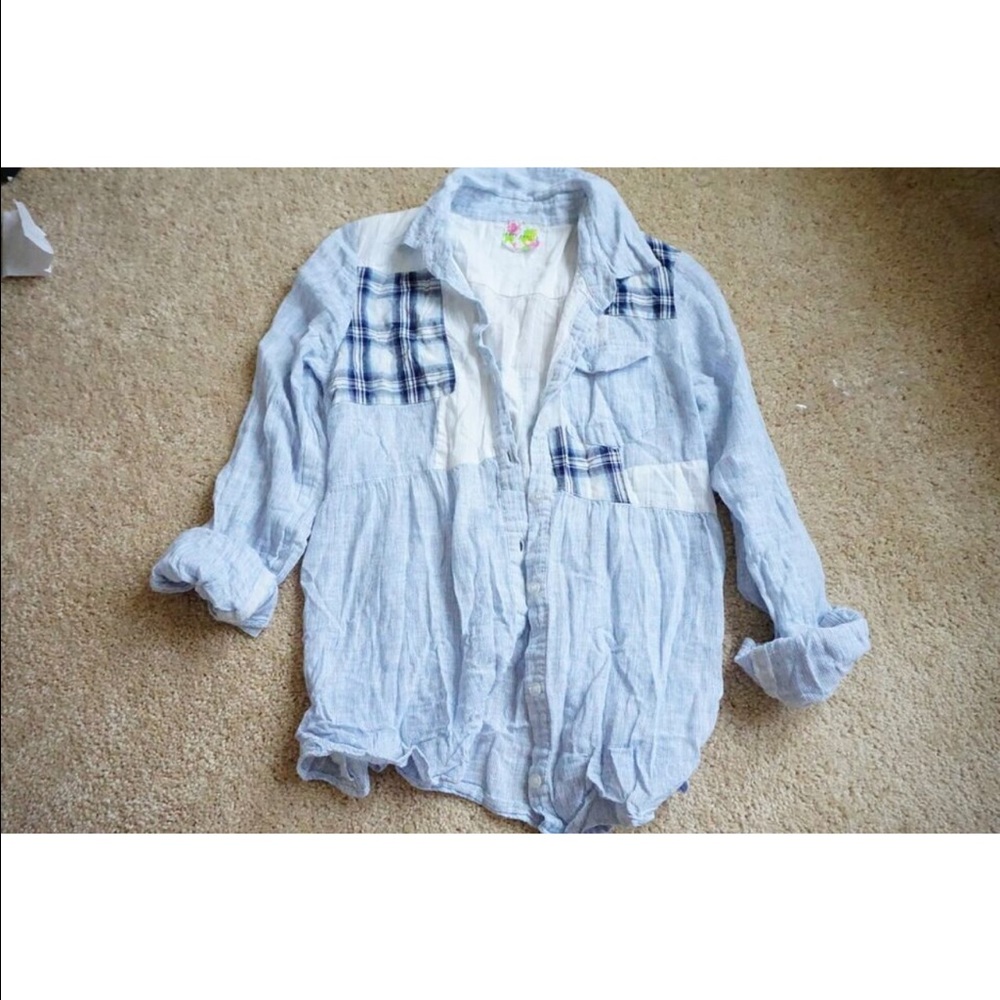 Free people babydoll button down
