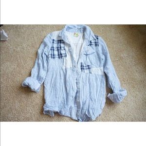 Free people babydoll button down