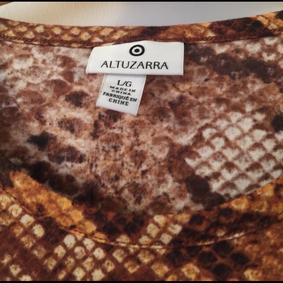 Snakeskin Print Long Sleeve Tee - Picture 2 of 2