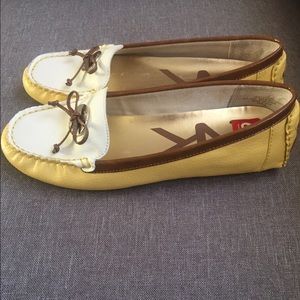 Anne Klein Sport Billy Jean Yellow & White Loafers