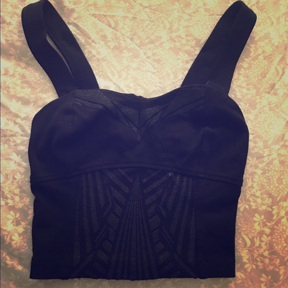 Black crop top