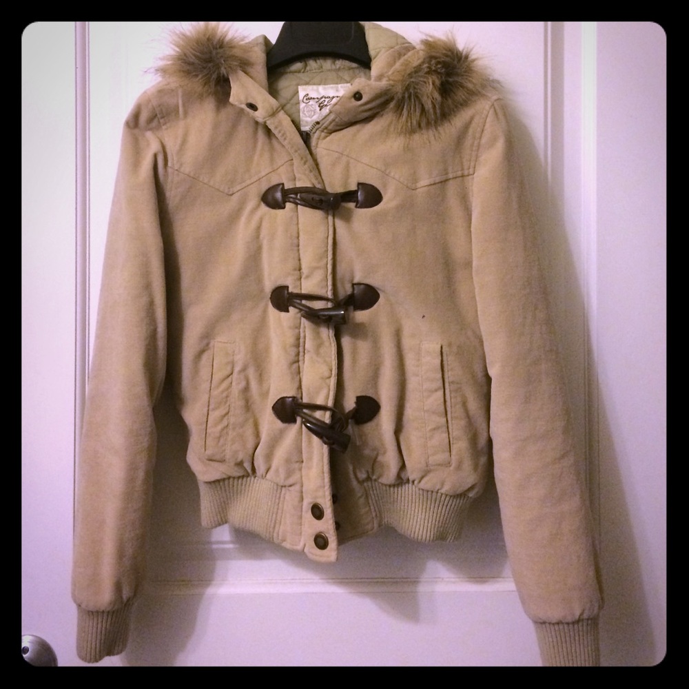 Suede beige jacket