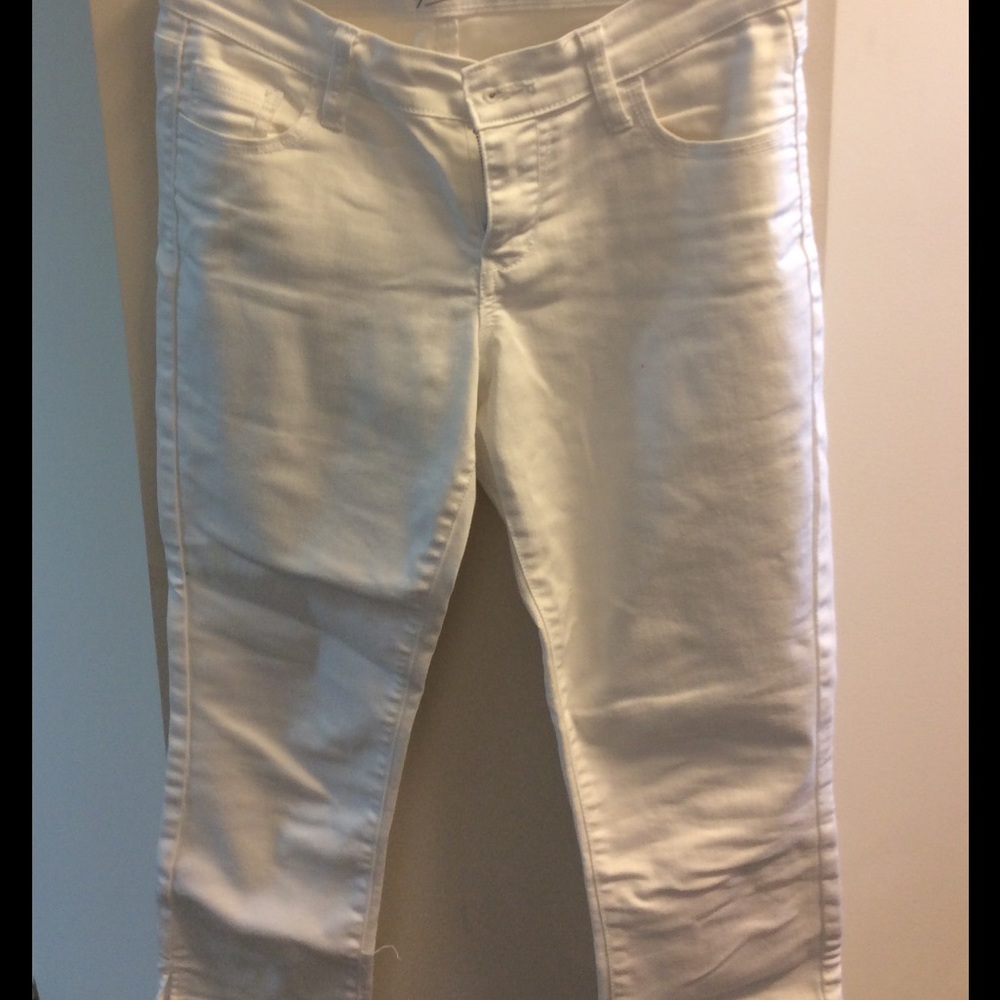 Old navy denim capris - white, slim fit
