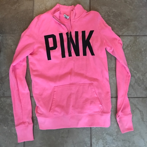 PINK Victoria's Secret Tops - vs pink half zip!!