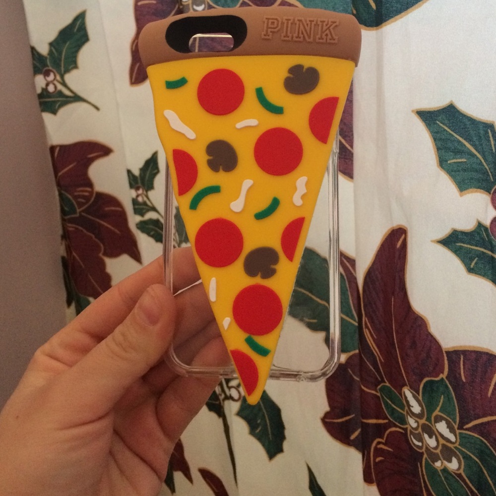 Pizza phone case from pink