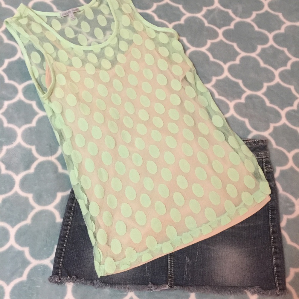 Charlotte Russe Size S Double Layer Tank Top Shirt