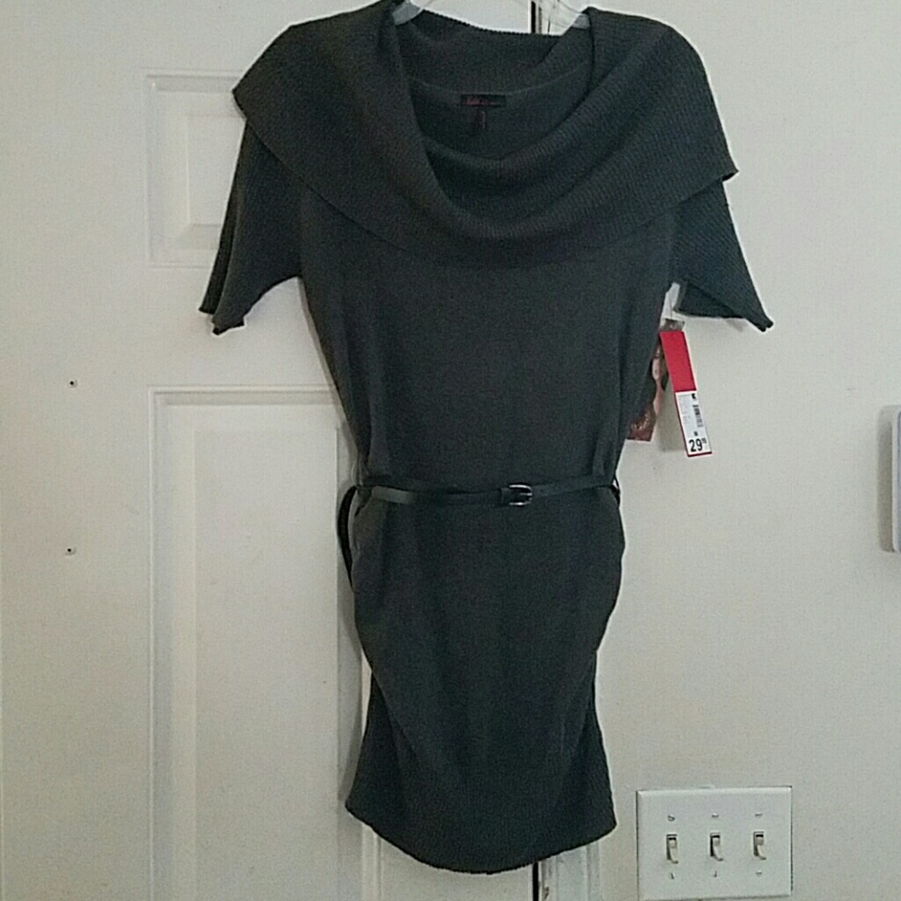 Crowl Neck Shirred Tunic