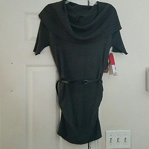 Crowl Neck Shirred Tunic
