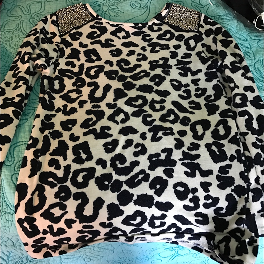 Cheetah print sweater