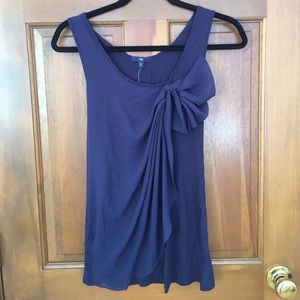 Gap Purple Bow Blouse
