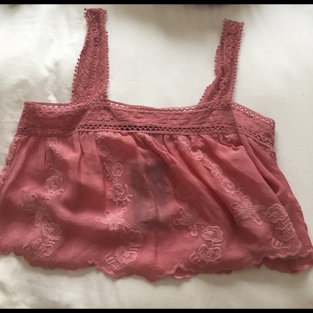 NWT Zara Pink Crop Top