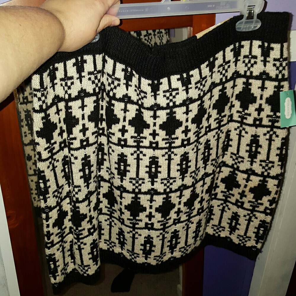 Maurices sweater material skirt
