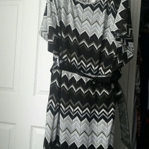 Maxi chevern dress
