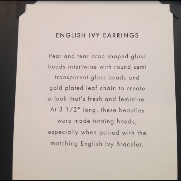 Host Pick - English Ivy earrings - new - Picture 4 of 4