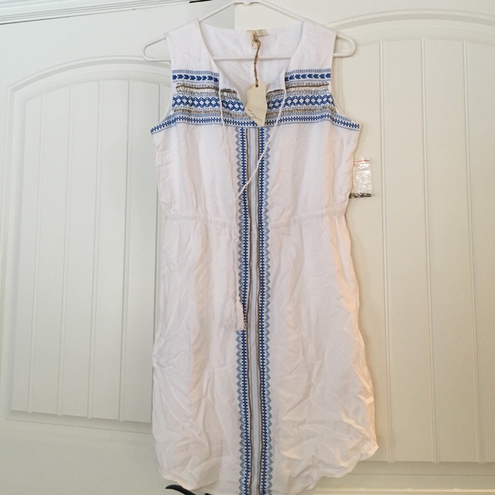 White dress with fun details