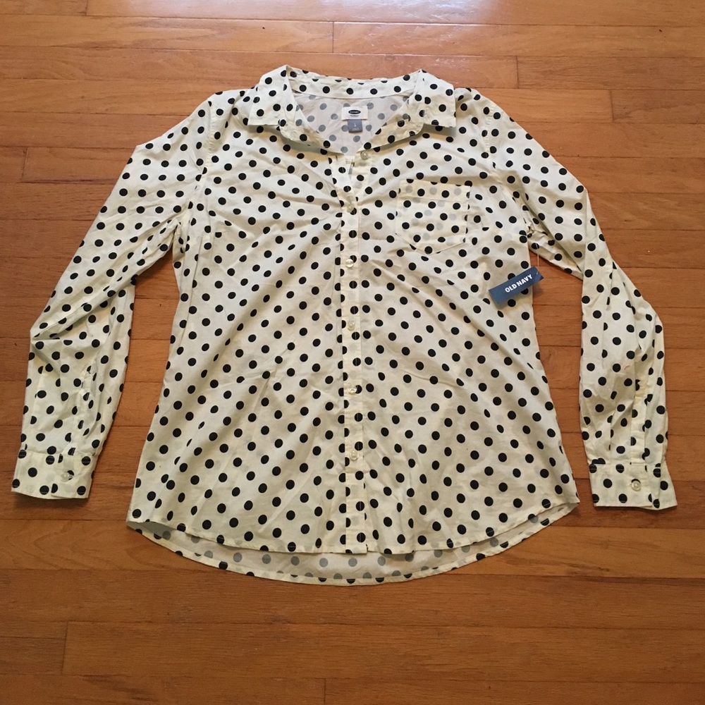 Polka Dot Button Up