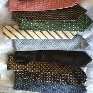 Set of 10 silk ties in GREAT condition!