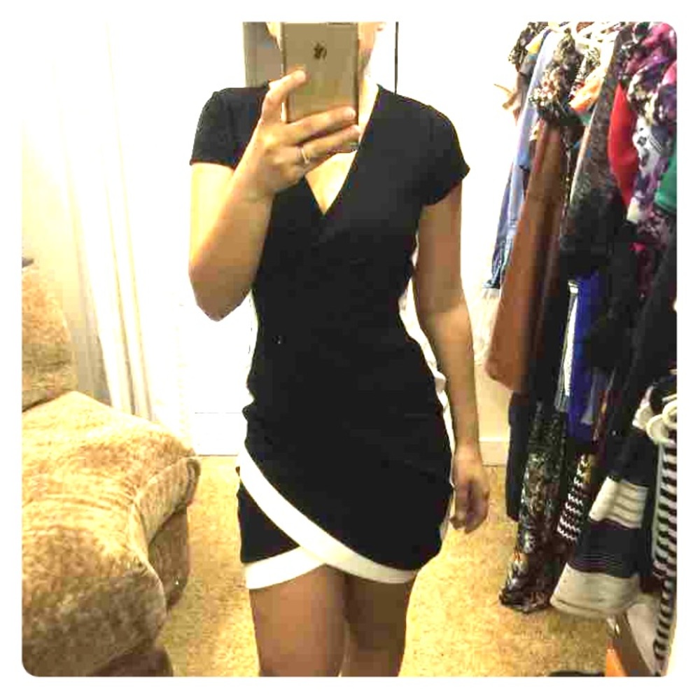 Black and white dress