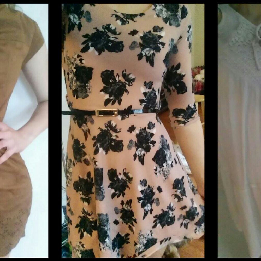 Floral belted dress