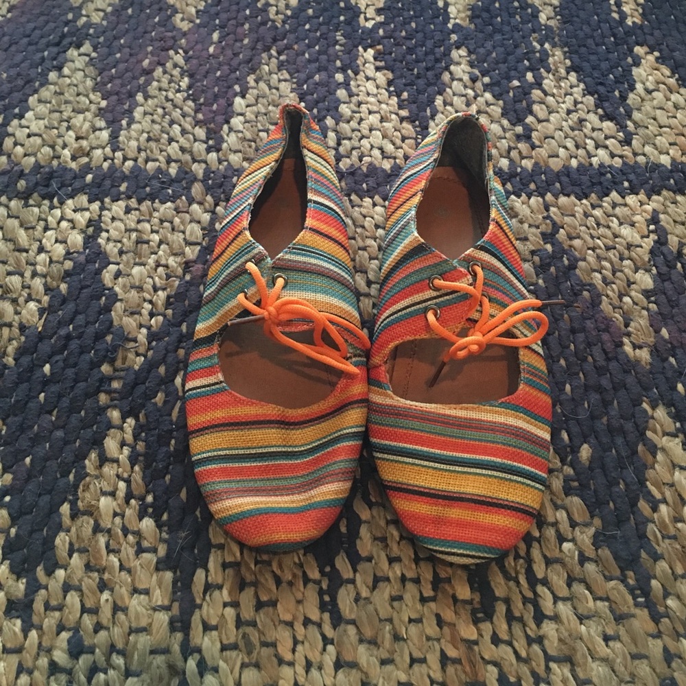 Fun striped shoes