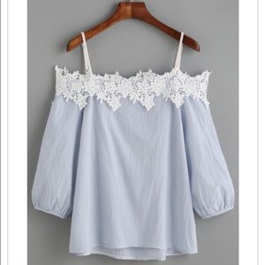 Off the shoulder peasant blouse