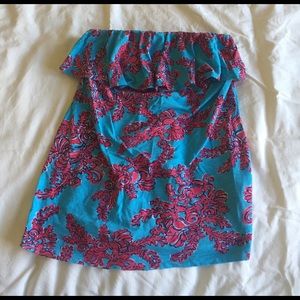 Lilly Pulitzer strapless top