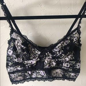 Free People Intimates Lace Bralette/Lace Crop Bra
