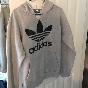 Distressed Adidas Trefoil Hoodie