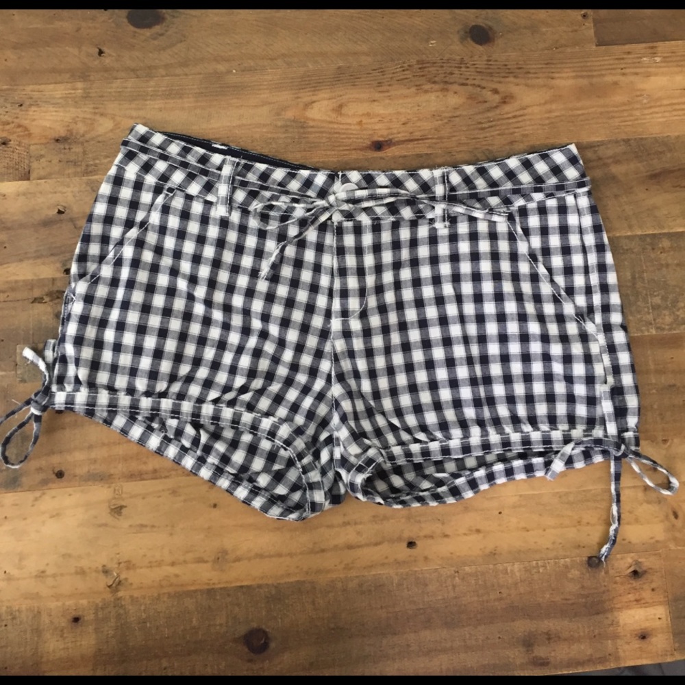 Gingham Short Shorts