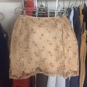BCBG mini skirt with beading