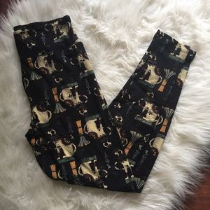 LuLaRoe OS Egyptian Cats Leggings NWOT